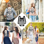 FEimaX Dog Carrier Backpack Pet Legs Out Front Cat Travel Bag, Adjustable Puppy - Image 6