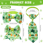 Reginary 100 Pieces Dog Bow Tie Collar Set Include 40 Dog Neckties, and 30 - Image 2