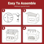 SMILE PAWS Cat Beds for Indoor Cats, Cardboard Cat House - Image 7