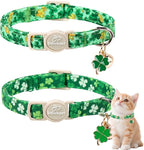 2 Pack St. Patrick’s Day Cat Collars by Babolepet