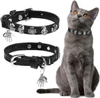 EXPAWLORER Leather Cat Collar for Girl Boy- Adjustable Pet Collar by EXPAWLORER