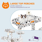 Allewie 81 Inches Tall Cat Tree/Multi-Level Large Climbing Tree House and Towers - Image 4