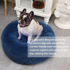Calming Donut Dogs Beds for Small Dogs Washable, 23inch Plush Round Pet Bed for - Image 6