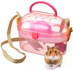 kathson Portable Hamster Cage Dwarf Hamster Carry Case Syrian Hamster Carry by kathson