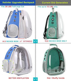 Front Expandable Cat Backpack Carrier, Fit up to 20 lbs, Space Capsule - Image 4