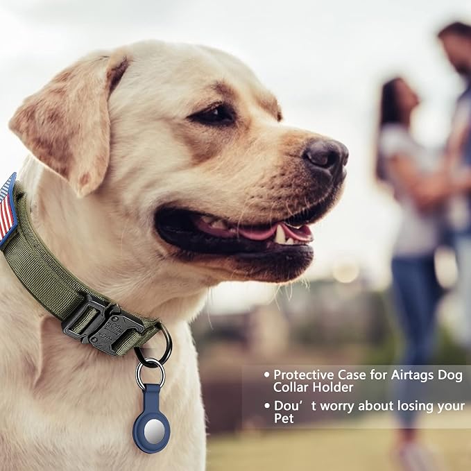 DAGANXI Tactical Dog Collar, Adjustable Military Training Nylon Dog Collar - Image 2