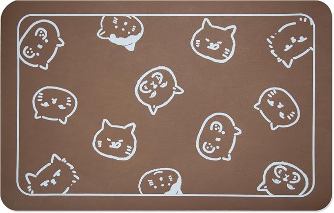 YCT Pet Cat Dog Food Mat, Non-Slip Super Absorbent, 18.1 x 11.8 inches - Image 9