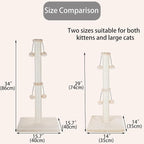 Dimaka 29'' Cat Scratching Post, Natural Sisal Rope Scratch Post - Image 3
