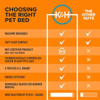 K&H Pet Products Heated Cat Bed Indoor, Thermo-Snuggle Cup Bomber Soft Heated - Image 5