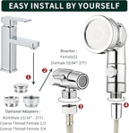 ZCONIEY Sink Faucet Sprayer Attachment Hair Pet Rinser Showerhead - Image 6