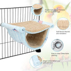 BWOGUE Winter Warm Bird Nest Bed Hanging Hammock Snuggle Hut Parrot House Tent - Image 4