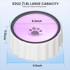 Dog Small Animals Water Bowl No Spill 70oz/2L Large Capacity Dispenser Non Slip - Image 2