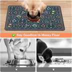 Absorbent Pet Dog Bowl Mat for Food and Water, Pet Cat Food Feeding Mat - Image 3