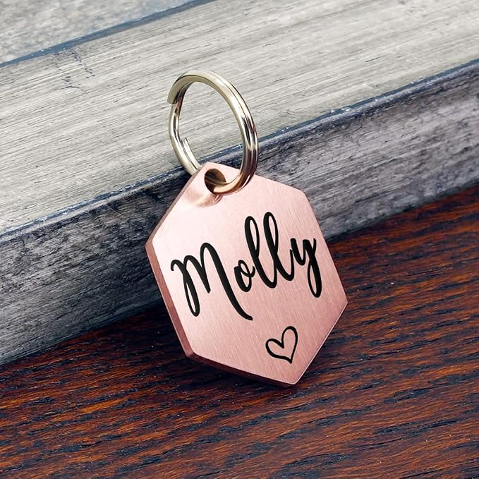 Ultra Joys Personalized Hexagon Dog Tag - Image 2