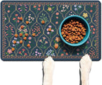 Absorbent Pet Dog Bowl Mat for Food and Water, Pet Cat Food Feeding Mat by Ideasonna