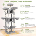 Globlazer Big Cat Tower for Indoor Cats, 80inch Cat Tower for Multiple Adult - Image 2