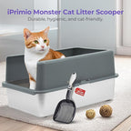 iPrimio Cat Litter Scoop Metal w/ Deep Shovel - Image 2