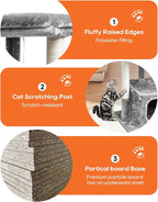 SYANDLVY 27IN Cat Tree for Indoor Cats Large Adult, Modern Activity Tower - Image 5