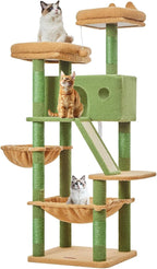 Taoqimiao Cactus Cat Tree, 57.5-Inch Cat Tower - Image 8
