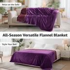 LOOBANI Waterproof Blanket for Bed: Reversible Soft Flannel King Size Bed - Image 7