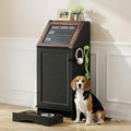 Flip-Top Dog Feeding Station, Dog Food Cabinet by Unknown