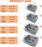 MIXJOY Dog Beds for Medium Dogs Washable, Rectangle Pet Bed Medium Size Dog - Image 6