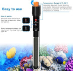PULACO 300Watt Aquarium Heater for 50-70 Gallon Fish Tank, Adjustable - Image 3