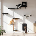 Wall Mounted Cat Furniture Combo of 5, 5 in 1 Cat Shelves by PELUOMOZ