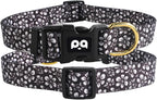 QQPETS Adjustable Soft Dog Collar: Print Flower Pink Multicolor Cute Patterns - Image 8