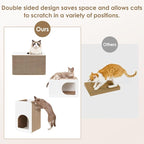 EHEYCIGA Cardboard Cat Scratcher House, 17-Inch Corrugated Cat Scratcher - Image 4