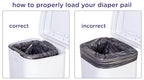 Ubbi Stainless Steel Venti Diaper Pail, Odor Locking, No Special Bag Required - Image 3