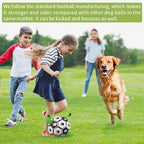 QDAN Large Dog Toys, 8 Inch Soccer Ball - Image 2