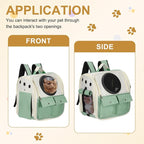 Pet Backpack Carrier, Portable and Ventilated, Oxford Cloth, Dogs Cats and - Image 5