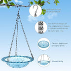 2 Pack Hanging Bird Baths, Hanging Bird Feeders - Image 8