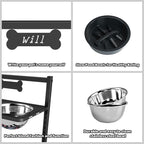 9 Height Adjustable Dog Bowl Stand - Image 5