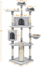 Yaheetech 79 inches Cat Tree Multi-Level Cat Tower - Image 5
