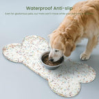 Dog Food Mat Anti-Slip Silicone Dog Bowl Mat Thicker Pet Placemat Waterproof - Image 3
