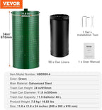 VEVOR Dog Poop Trash Can With 50 Liner Bags, 11.5 Gallons Outdoor Waste Bin - Image 8