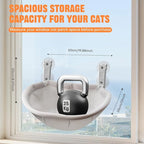 Homegroove Cat Window Perch, 18 x 12 Inch Foldable Cat Hammock - Image 2