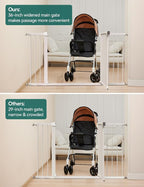 Babelio 36-57" Extra Wide Baby/Dog Gate, Auto Close - Image 3