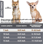 HOWWFALY Dog Collar and Cat Chain Necklace Stainless Steel Adjustable 18K Gold - Image 3
