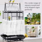 4 PCS Bird Cage Cover, Universal Bird Cage Seed Catcher, Adjustable Elastic - Image 6
