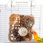Bird Foraging Toys Natural Bird Toys Conure Toys Parrot Shredding Hanging Toys - Image 3