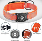 Airtag Dog Collar with Waterproof Air Tag Holder, Luminous Reflective, Soft - Image 4