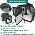 PetAmi Dog Cat Backpack Carrier, Expandable Pet Carrier Backpack - Image 4