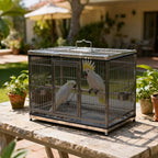 Fengek 2 Pcs Adjustable Bird Cage Cover & Seed Catcher Net - Image 4