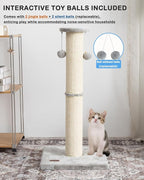 Kilodor Cat Scratching Post 34 Inches Large Sturdy Cat Post - Image 7