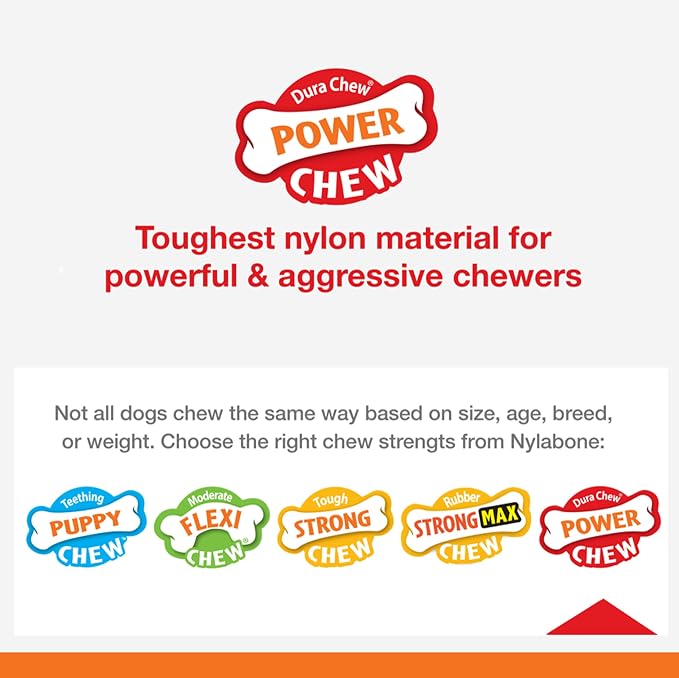 Nylabone Textured Knuckle Bone Power Chew Toy - Image 6