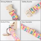 DOGWONG Easter Dog Collar, Cute Bunny Eggs Dog Collar Pink Babbit Pet Collar - Image 3