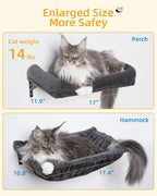 Heavy Duty Cat Wall Shelves for Indoor Cats Large Adult, 5-in-1 Wall-Mounted - Image 4